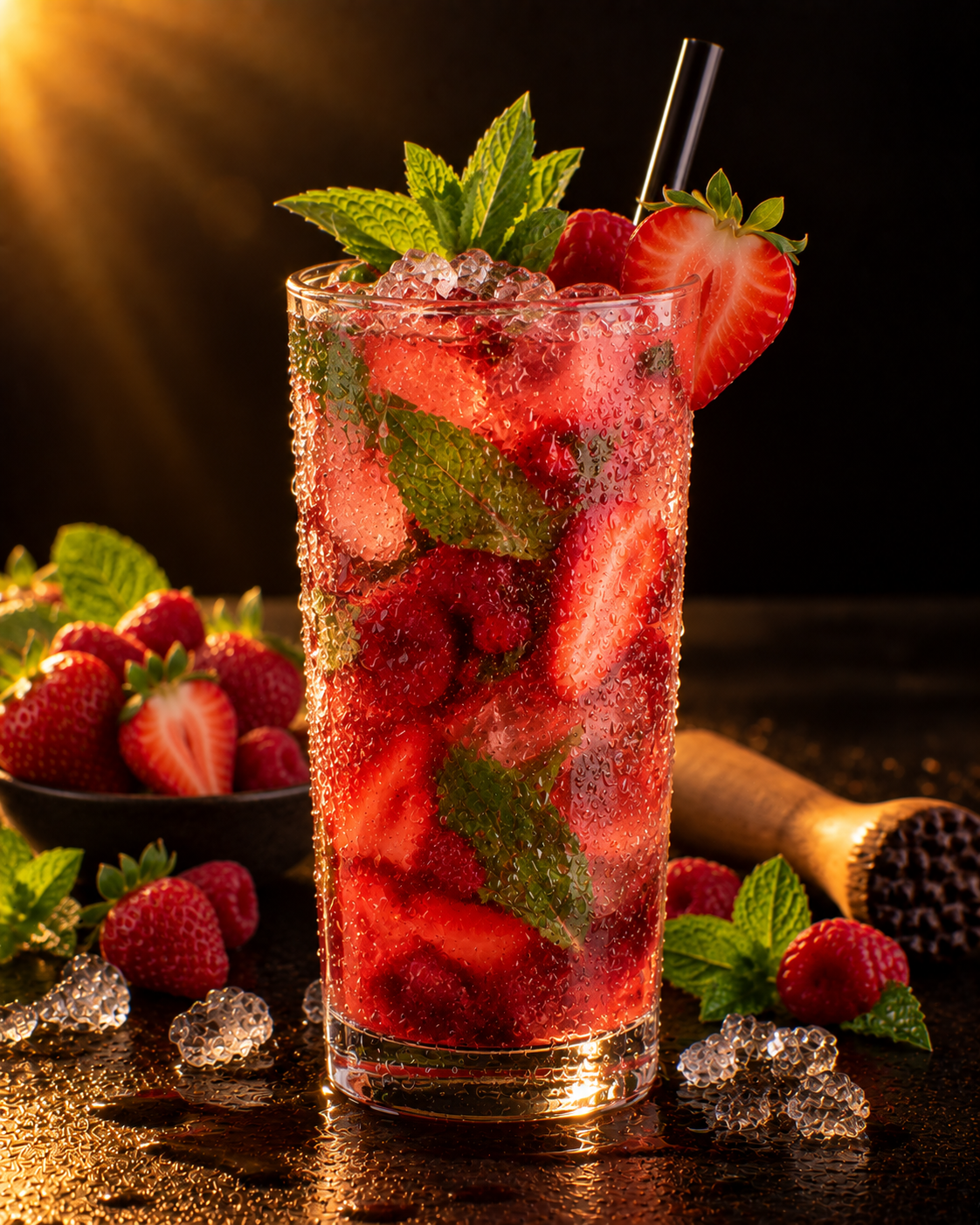 Mojito de frutos rojos